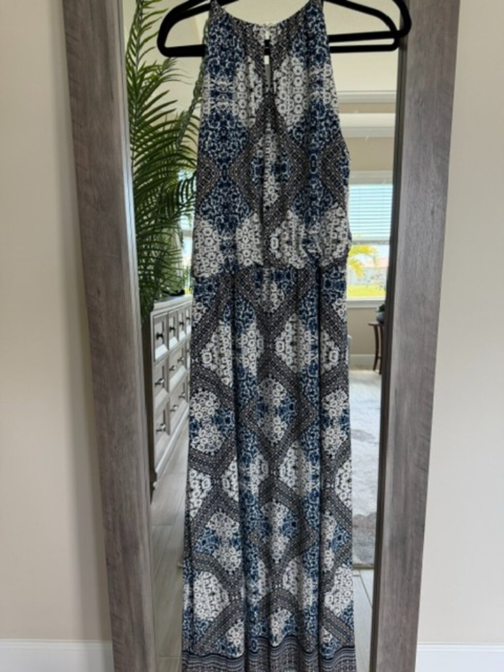 London Times Blouson Halter Maxi Dress 💙✨ Size 16